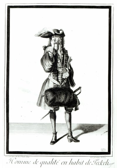 A Nobleman in Teckeli Dress, 1694 by Jean Dieu de Saint Jean